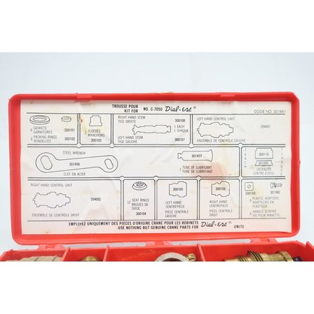 Crane DialEse Cartridge Repair Kit Valve Parts And Accessory C7050